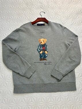 Polo Bear Fleece Sweatshirt men’s Large